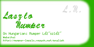 laszlo mumper business card